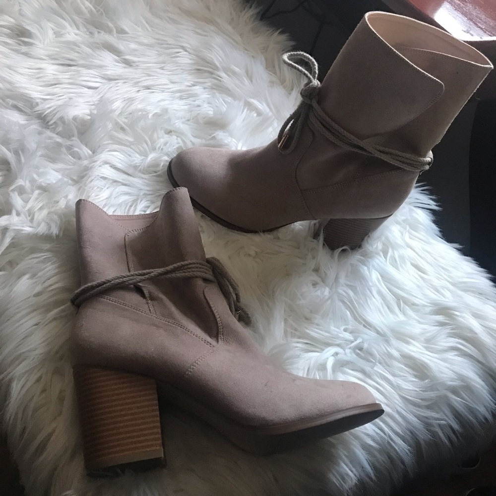 Nude booties